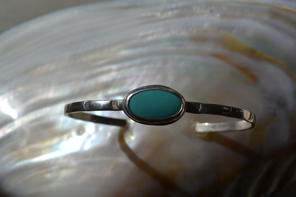 Turquoise Fan Cuff