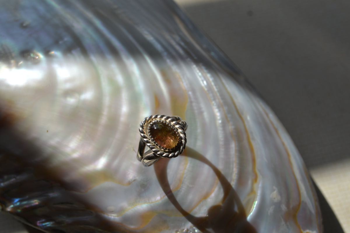 Watermelon Tourmaline Ring