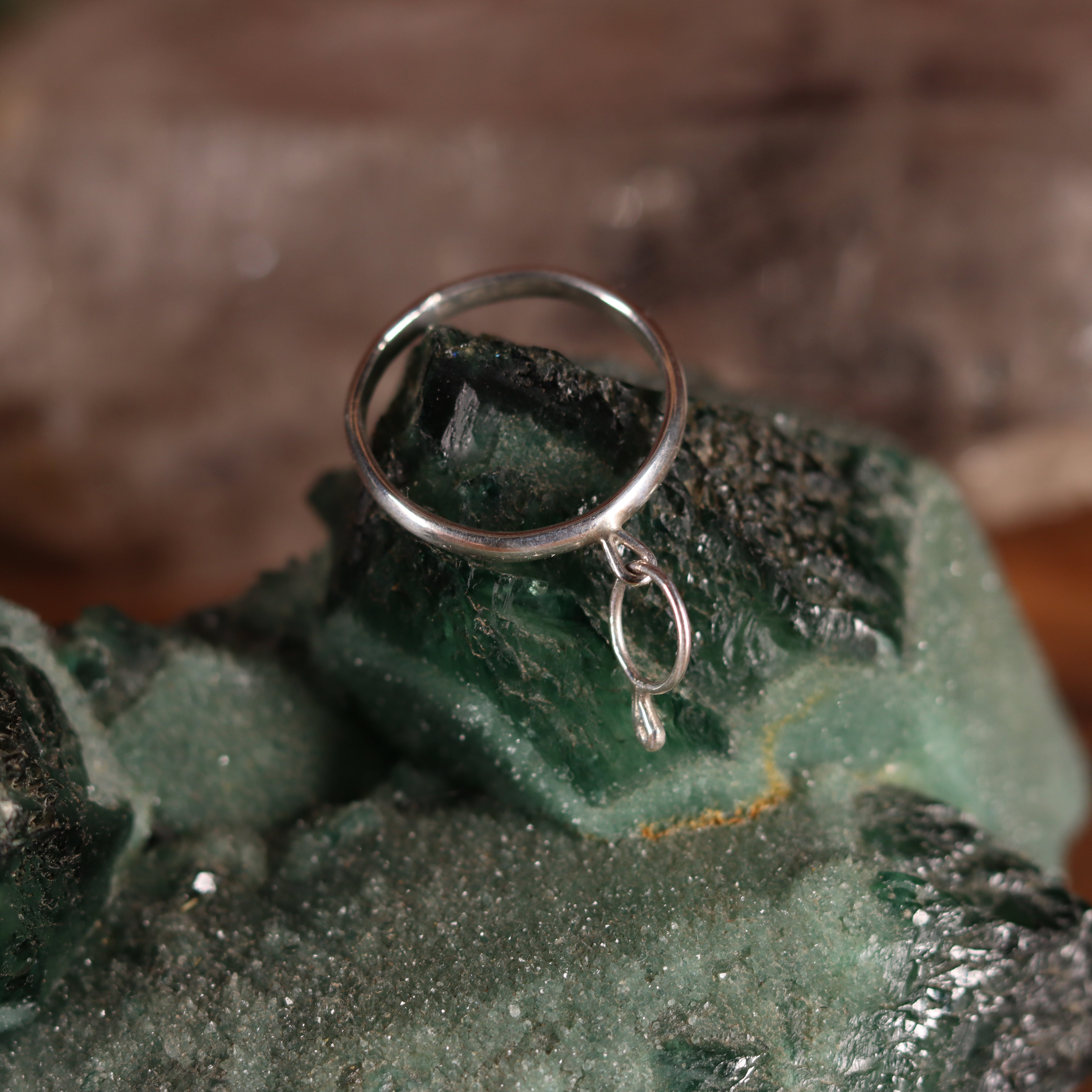 Droplet Charm Ring