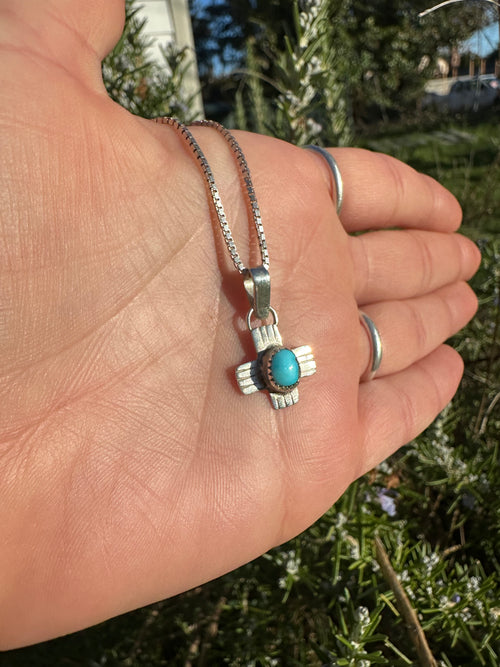 Crossroads Turquoise Pendant