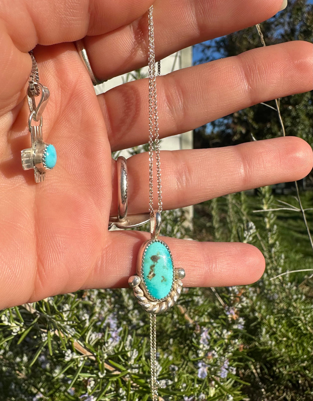 Crossroads Turquoise Pendant