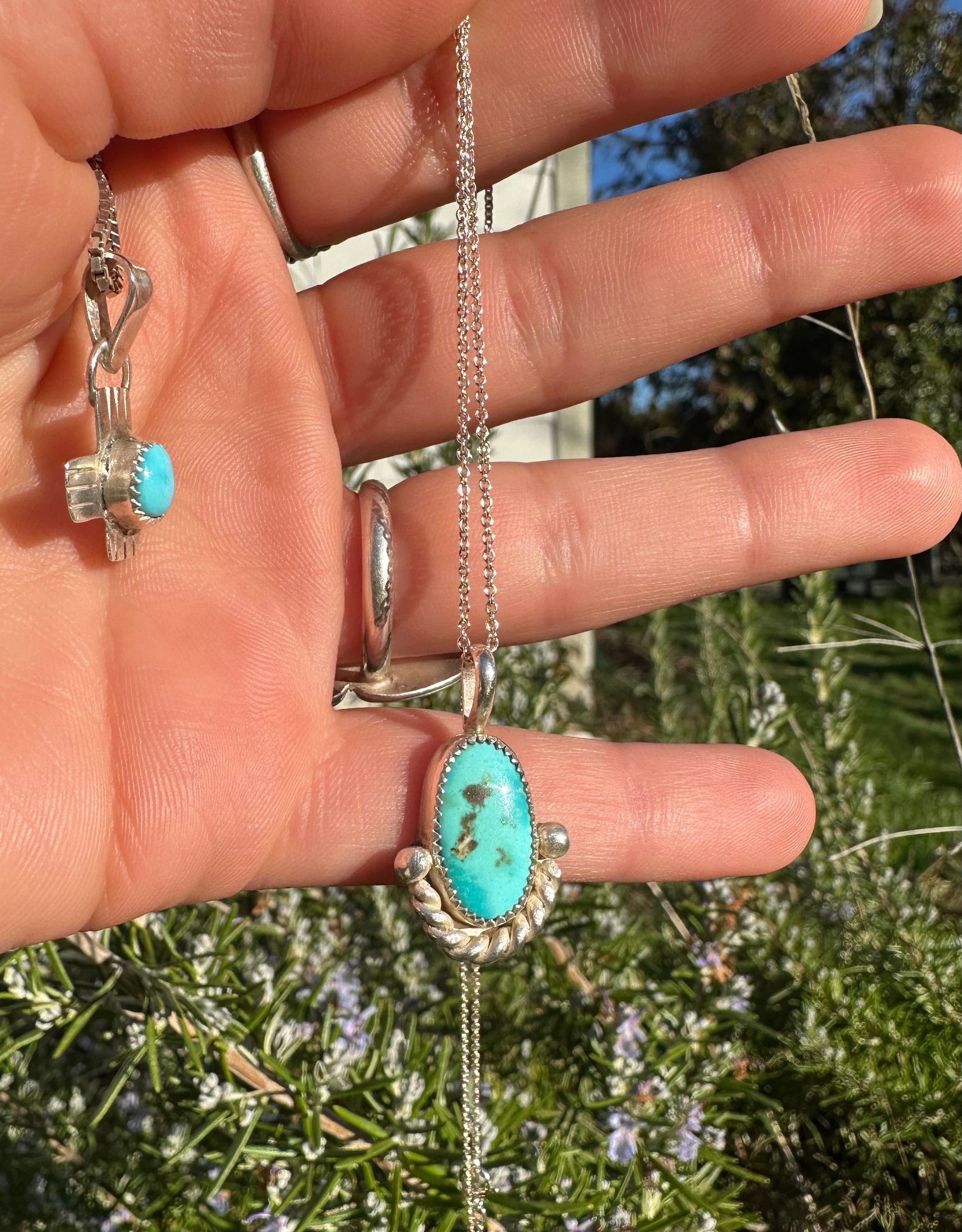 Crossroads Turquoise Pendant